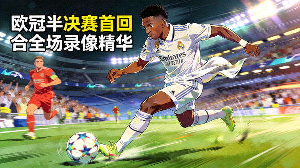 欧冠半决赛首回合全场录像精华 - 维尼修斯长途奔袭